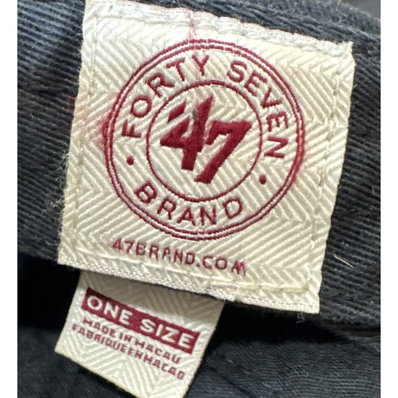 Boston Bruins Bedazzled B Hat Strapback Black NHL Hockey 47 Brand - Picture 10 of 10